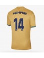 Barcelona Memphis Depay #14 Auswärtstrikot 2022-23 Kurzarm